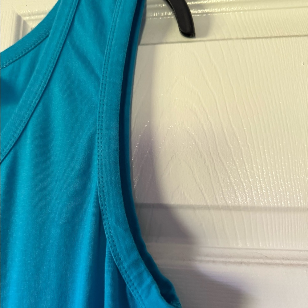 Elegant OSO Casuals Women's Teal Sleeveless Maxi Dress - Picture 3 of 7